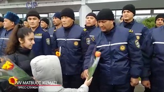 Фавқулодда вазиятлар вазирлиги қутқарувчилари муносиб кутиб олинди