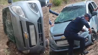 “Qamchiq” dovonida xandakqa tushib ketgan avtomashina chiqarib olindi