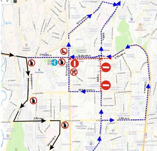 В Ташкенте частично перекрыли две улицы