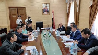 Узбекская делегация провела встречу в Национальной Академии наук Таджикистана