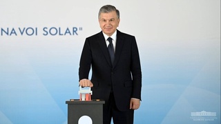 Науаи облысында Өзбекстандағы бірінші күн фотоэлектр станциясы іске қосылды