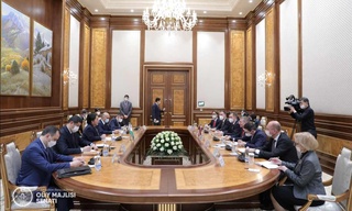 Латвия Республикаси ташқи ишлар вазири билан учрашув бўлиб ўтди