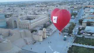 World record holders flew over Khiva