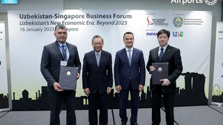 "Uzbekistan Airports" va "Changi Airports International" Strategik sherikka aylandi