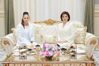 The meeting of the First Ladies of Uzbekistan and Azerbaijan took place