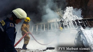 В загоревшемся бензовозе погибли два человека