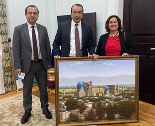 Маданият вазири ва Туркиянинг “Gursoy Group” компанияси бош директори билан учрашди