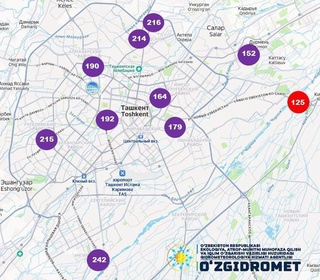 Toshkentda PM2.5 koʻrsatkichi hali ham meʼyordan yuqori — Oʻzgidromet