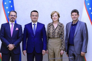 Состоялась встреча с управляющим директором ЕБРР по Центральной Азии