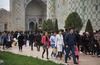 The population in two regions of Uzbekistan exceeded 4 million people