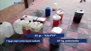 ДХХ Украина ва Озарбайжон фуқаролари Тошкент вилоятида ташкил этган нарколабораторияни фош қилди