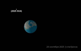 Астероид пролетел на небольшом расстоянии от Земли