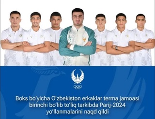 Boks boʻyicha Parij-2024 yoʻllanmalarini qoʻlga kiritgan sportchilar nomi eʼlon qilindi