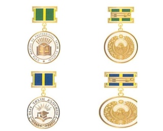 Badges "Excellent student of higher education" and "Excellent student of secondary special and vocational education" were established in Uzbekistan
