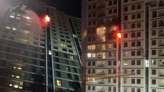 Тошкентда кўп қаватли уйда ёнғин содир бўлди