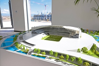 Yangi Toshkentdagi zamonaviy futbol stadioni qurilishi jadal davom etmoqda