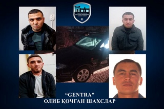 Birovning mashinasini olib qochgan toʻrt “uchar” topildi