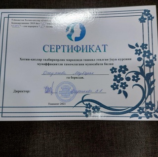 Хотин-қизлар тадбиркорлик ва ҳунарга ўқитиляпти