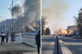 Фарғонадаги “заправка”да содир бўлган ёнғин ўчирилди