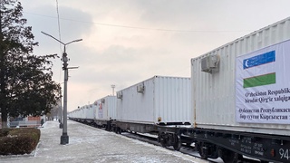 Қирғиз Республикасига гуманитар ёрдамнинг учинчи партияси етказилди