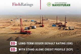 ГП «Навоийуран» получило очередной высокий международный кредитный рейтинг