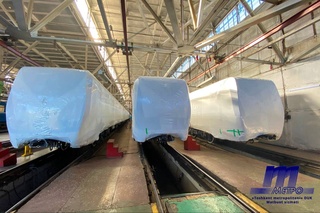 Ташкент метросына тағы 3 жаңа пойыз жеткізілді