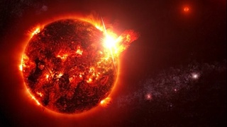 Сильная вспышка предпоследнего уровня мощности произошла на Солнце