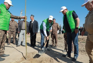 Qiziltepa tumanida “Hokimlik bogʻi” tashkil etildi
