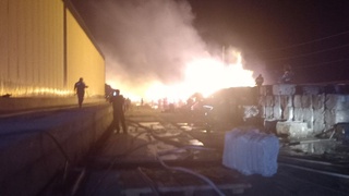 “Экотекс” корхонасида кеча кечаси ёнғин содир бўлди