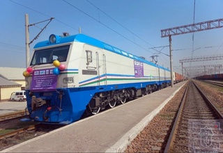 Ўзбекистондан Афғонистонга янги мултимодал йўл бўйича биринчи юк поезди жўнаб кетди