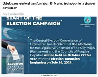 АИ “Сада ал-Балад”: Интихоботи порлумонӣ дар Ӯзбекистон дар заминаи нави интихоботӣ баргузор мешавад