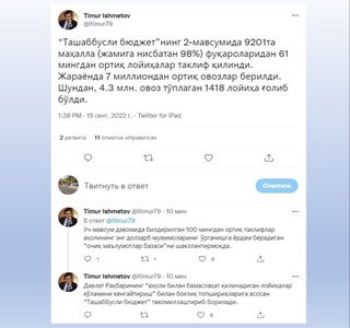 Ўзбекистондаги 98 фоиз маҳалла «Ташаббусли бюджет»да қатнашди