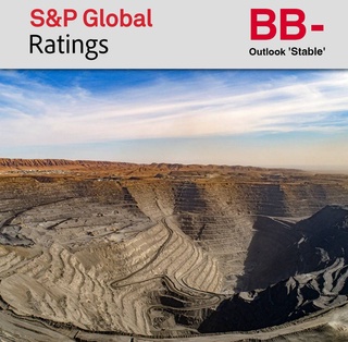 AО «НГМК» присвоен первый международный кредитный рейтинг от S&amp;P Global Ratings «BB-» с прогнозом «Стабильный»