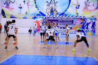 В Навои завершились состязания на Кубок министра внутренних дел по волейболу