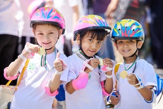 6 ёшли болалар ўртасида веломарафон ўтказилди