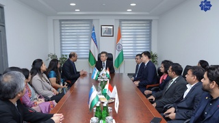 AKT vaziri Toshkent shahridagi Amity universitetida faoliyat olib borayotgan hindistonlik oʻqituvchi-professorlar bilan uchrashdi