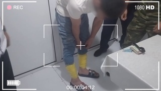 “Andarxon“chegara postida oyoqqa skotchlangan dorilar aniqlandi