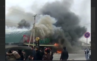 Хоразмда кийим-кечак бозори ёниб кетди