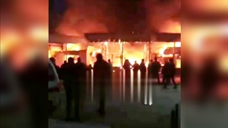 Қува савдо комплексидаги ёнғин бартараф этилди