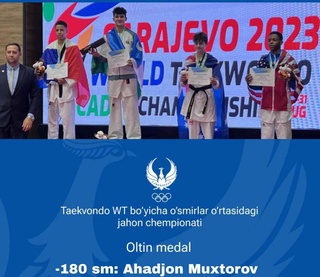 Юношеская сборная Узбекистана завершила ЧМ по таэквондо WT с 2 золотыми медалями