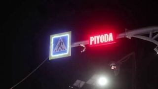 Uzbekistan's first pedestrian crossing with artificial intelligence system installed in Tashkent region