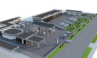 “Қарши” автовокзалида қурилиш ишлари давом этмоқда