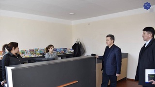 Министр ИКТ ознакомился с осуществляемой работой в сфере ИКТ в Амударьинском районе