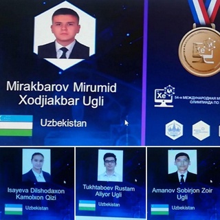 Академик лицей ўқувчилари кимё бўйича 54-халқаро Менделеев олимпиадасида муваффақият қозонди