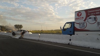 Сирдарёда Ласетти ёниб кетди