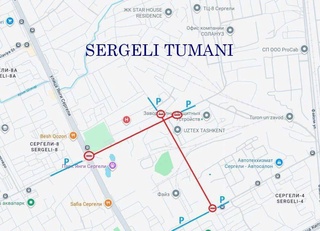 С 25 декабря по 10 января движение автотранспорта на некоторых улицах Ташкента будет временно ограничено