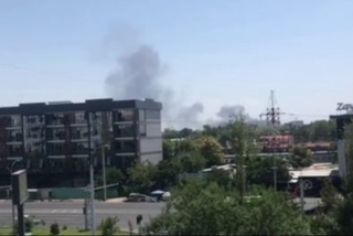 Сергелидаги ишлаб чиқариш корхонасида ёнғин чиқди