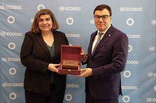 В штаб-квартире ООН состоялась встреча Азиза Абдухакимова и президента Экономического и Социального совета ООН Лачезары Стоевой