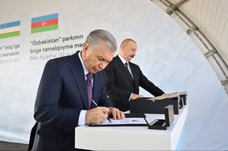 The Presidents laid a foundation for the new Uzbekistan Park