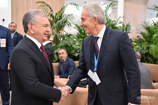 The President of Uzbekistan meets with the former UK Prime Minister, Executive Chairman of the Institute for Global Change Tony Blair
